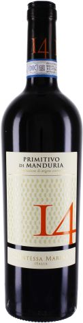 2024er Contessa Marina Primitivo di Manduria 14 DOP aus 
