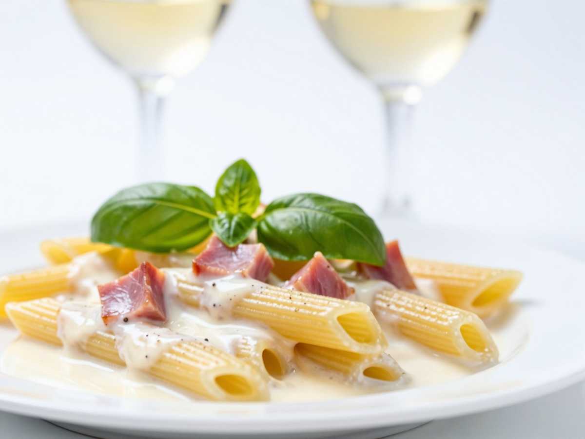 Rahmige Schinken-Sahne-Soße für Pasta